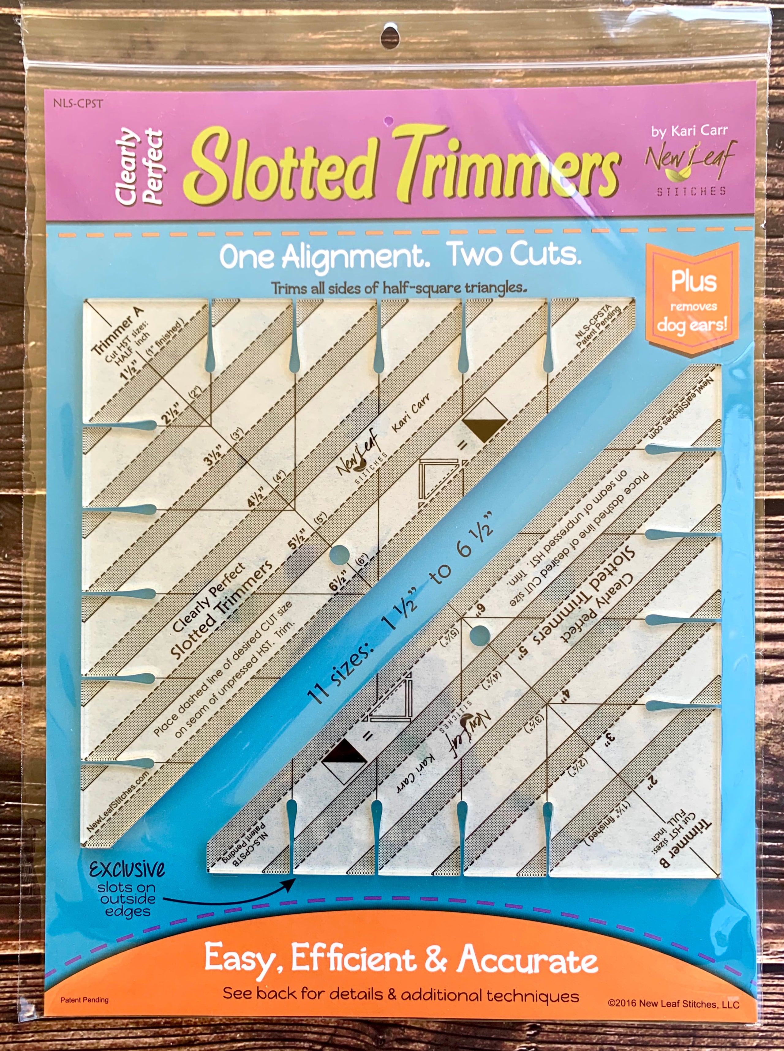 Check out the “Clearly Perfect Slotted Trimmers” which make HSTs a bre